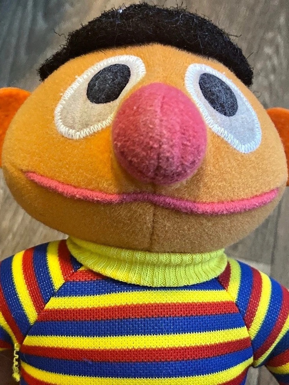 Sesame Street Hasbro Softies Ernie Plush Striped Doll